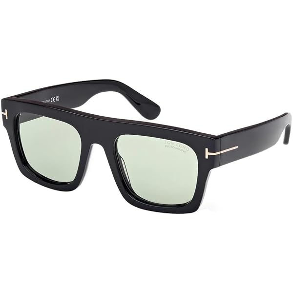 Amazon.com: Tom Ford RED FORD FT1153 Black/Smoke Violet 56/19/145